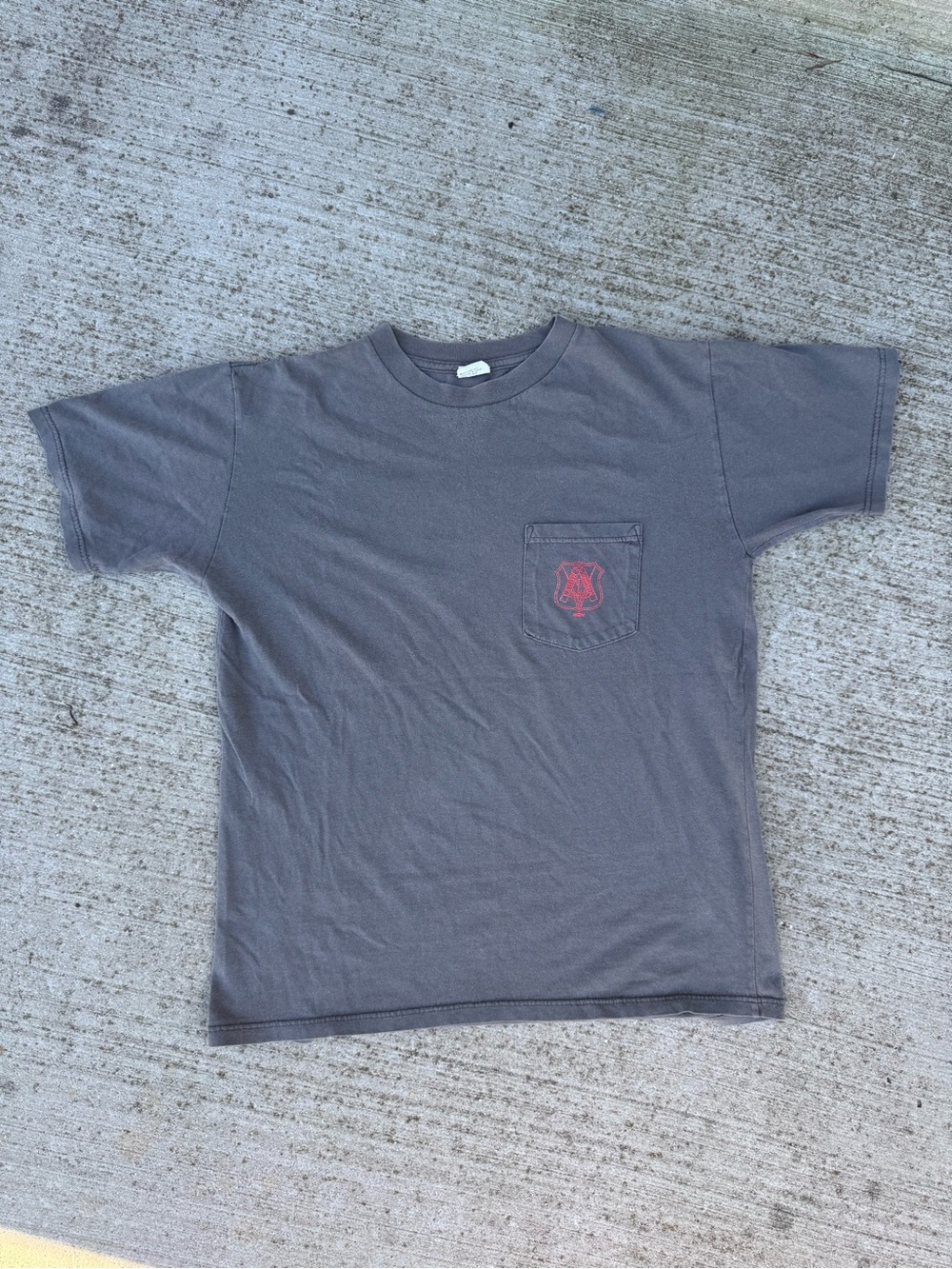 Vintage Union Made Carpenters Local 195 Faded Gray Shirt Size L